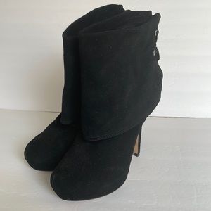 Baker’s 4inch black suede ankle boots